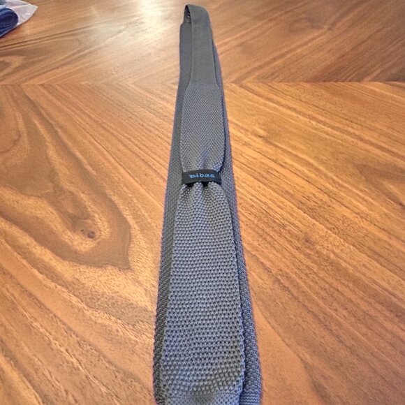 Men's Bibas Light Gray Knit Tie - Picture 2 of 4